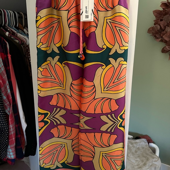 Zara size L pajama style pants, NWT - Picture 4 of 5